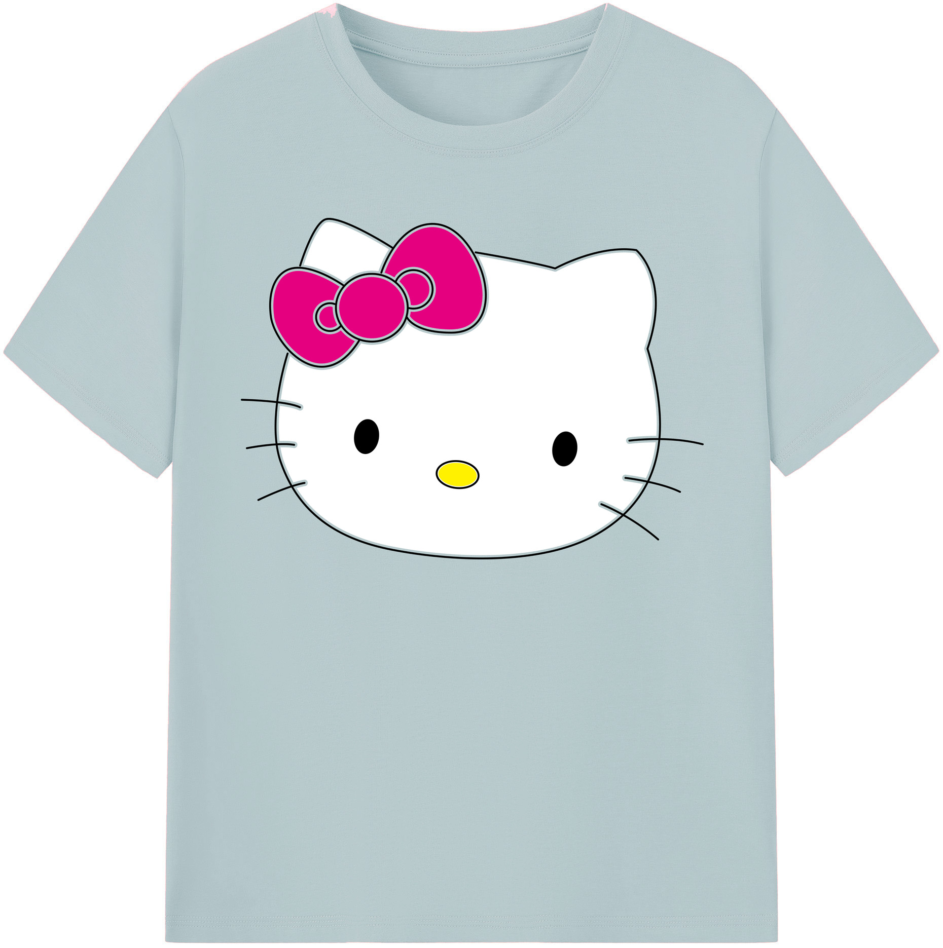 （画像用） Hello Kitty ハローキティ 綿100％半袖Tシャツ（フロントプリント）